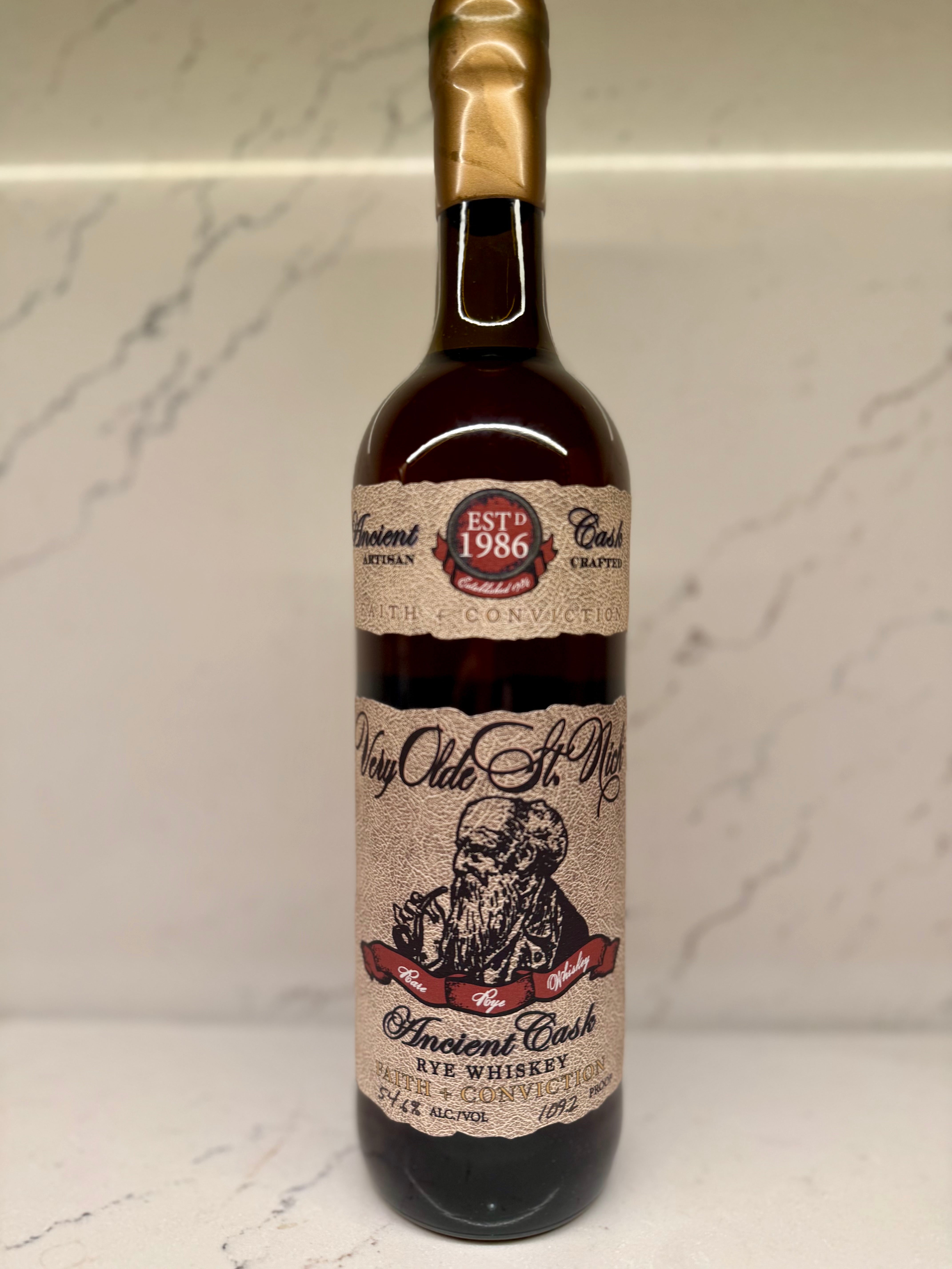 Very Olde Saint Nick Faith + Conviction Rye Whiskey 109.2p – Seven