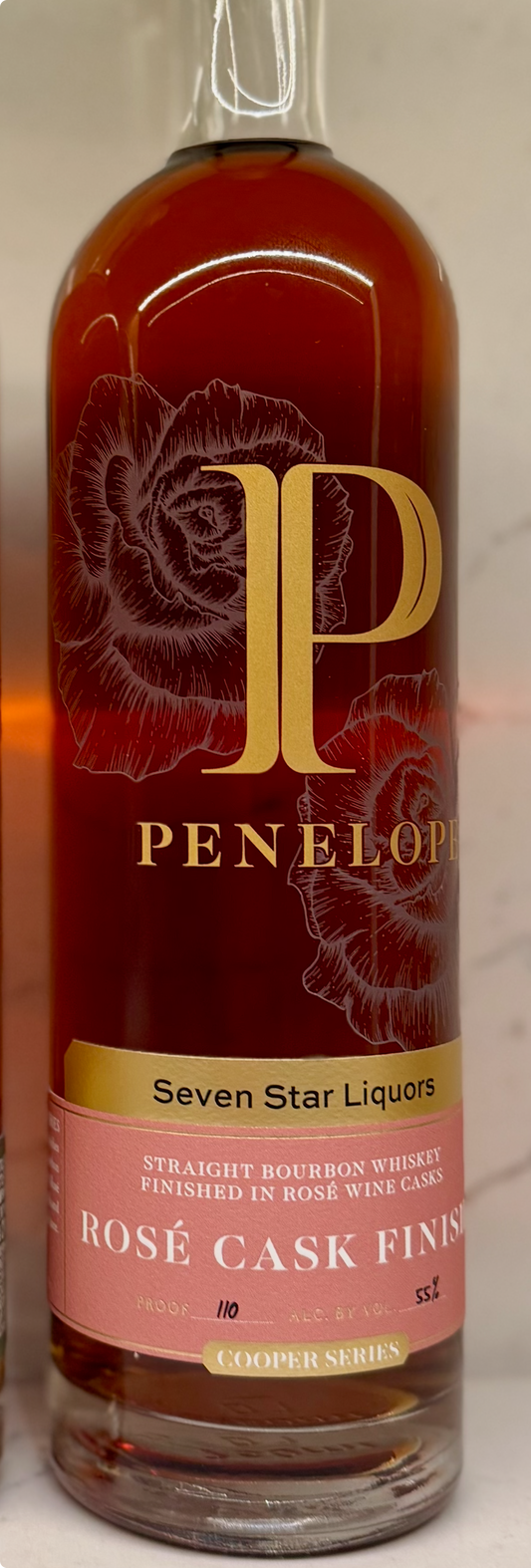 Penelope Single Barrel Pick Bourbon Rose Cask finish 110p