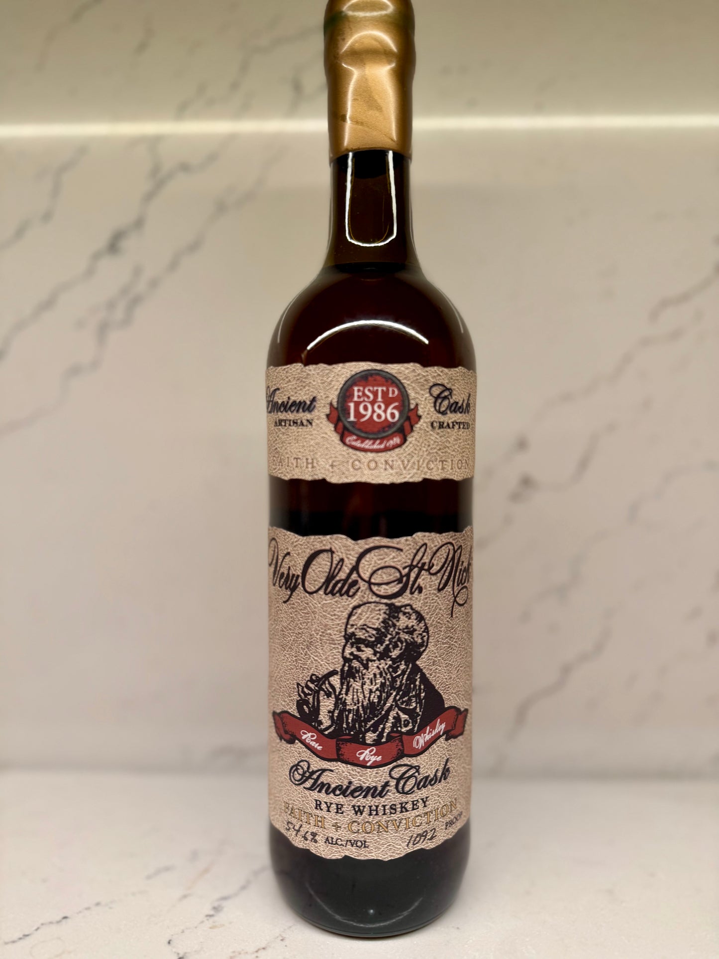 Very Olde Saint Nick Faith + Conviction Rye Whiskey 109.2p