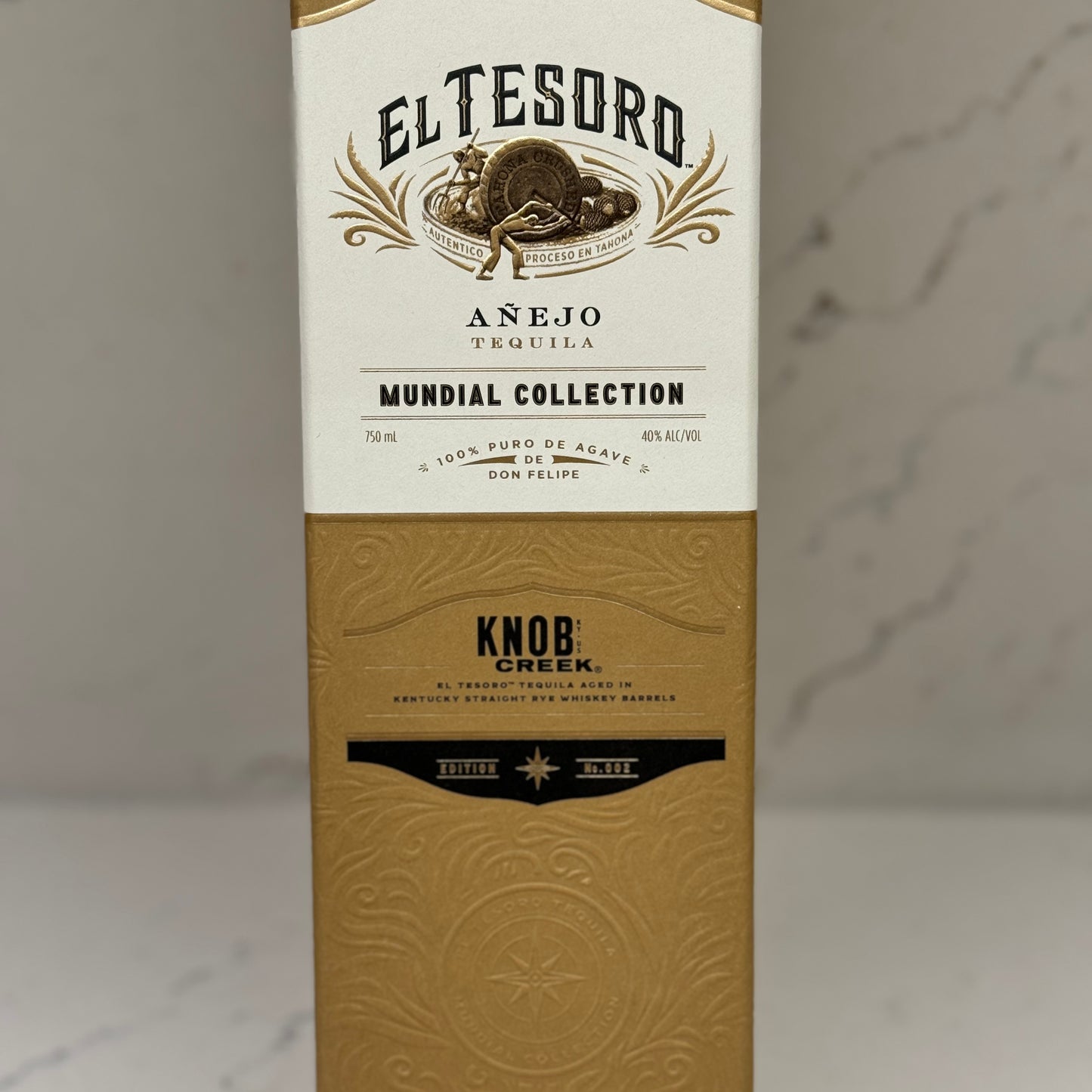 El Tesoro Mundial Collection Anejo Tequila in Knob Creek Barrel