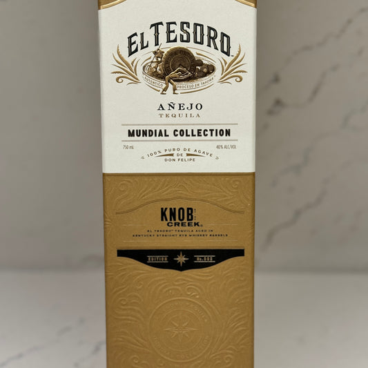 El Tesoro Mundial Collection Anejo Tequila in Knob Creek Barrel